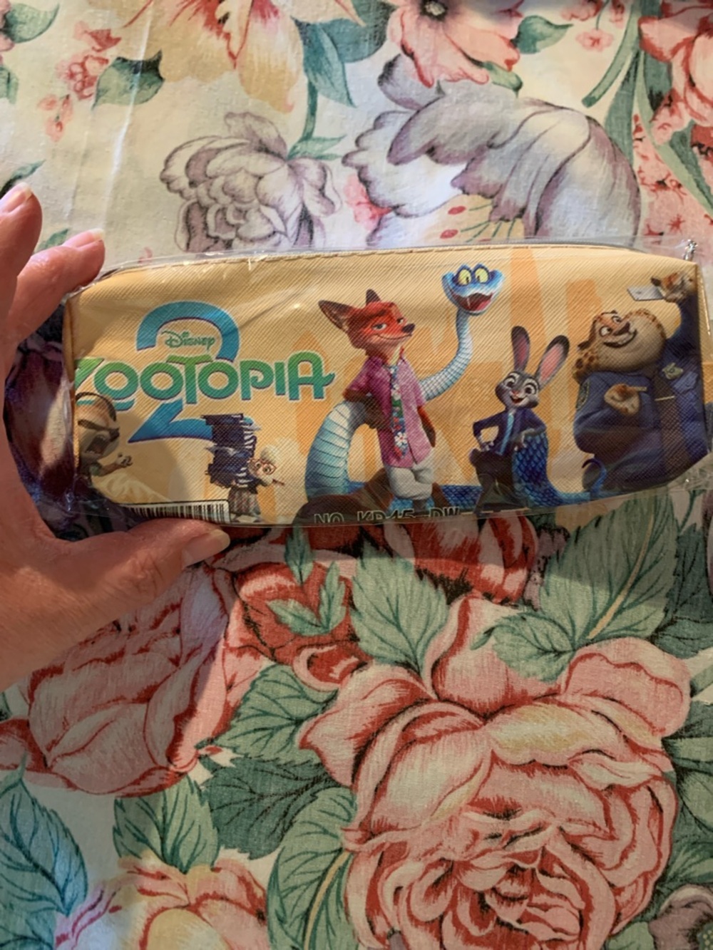 Disney Zootopia 2 Pencil Case - Yellow with Blue Accents